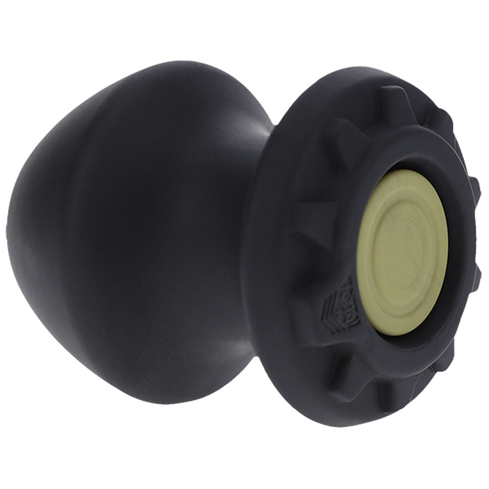 Fort Troff - Kum Keeper - Large - Black Large Hollow Butt Plug with Removeable Stopper