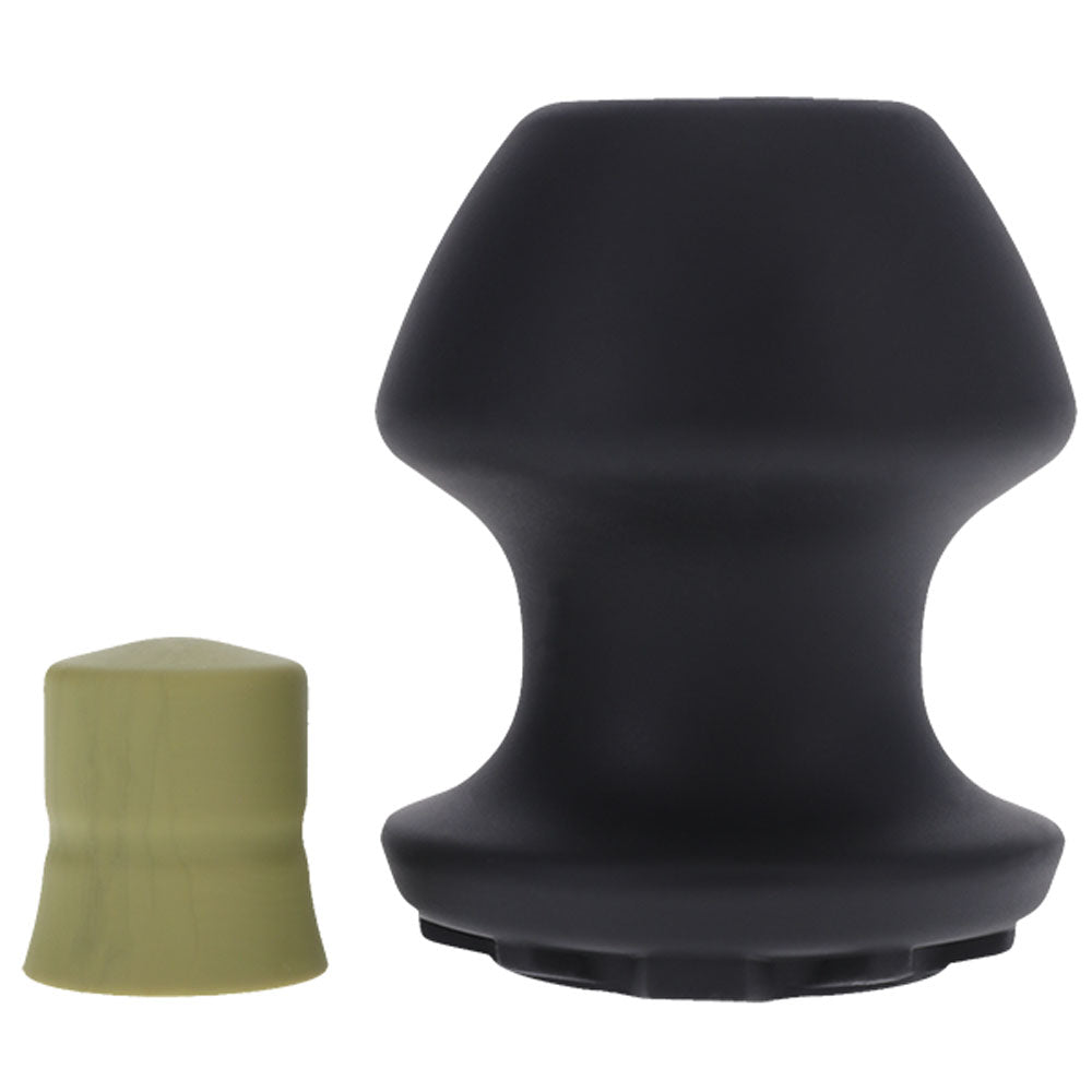 Fort Troff - Kum Keeper - Large - Black Large Hollow Butt Plug with Removeable Stopper