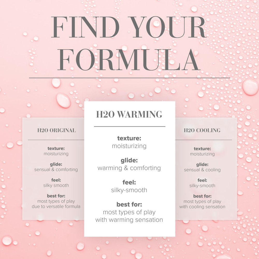 JO H2O Warming Lube - 120 mL - Water Based Warming Lubricant - 120 ml Bottle
