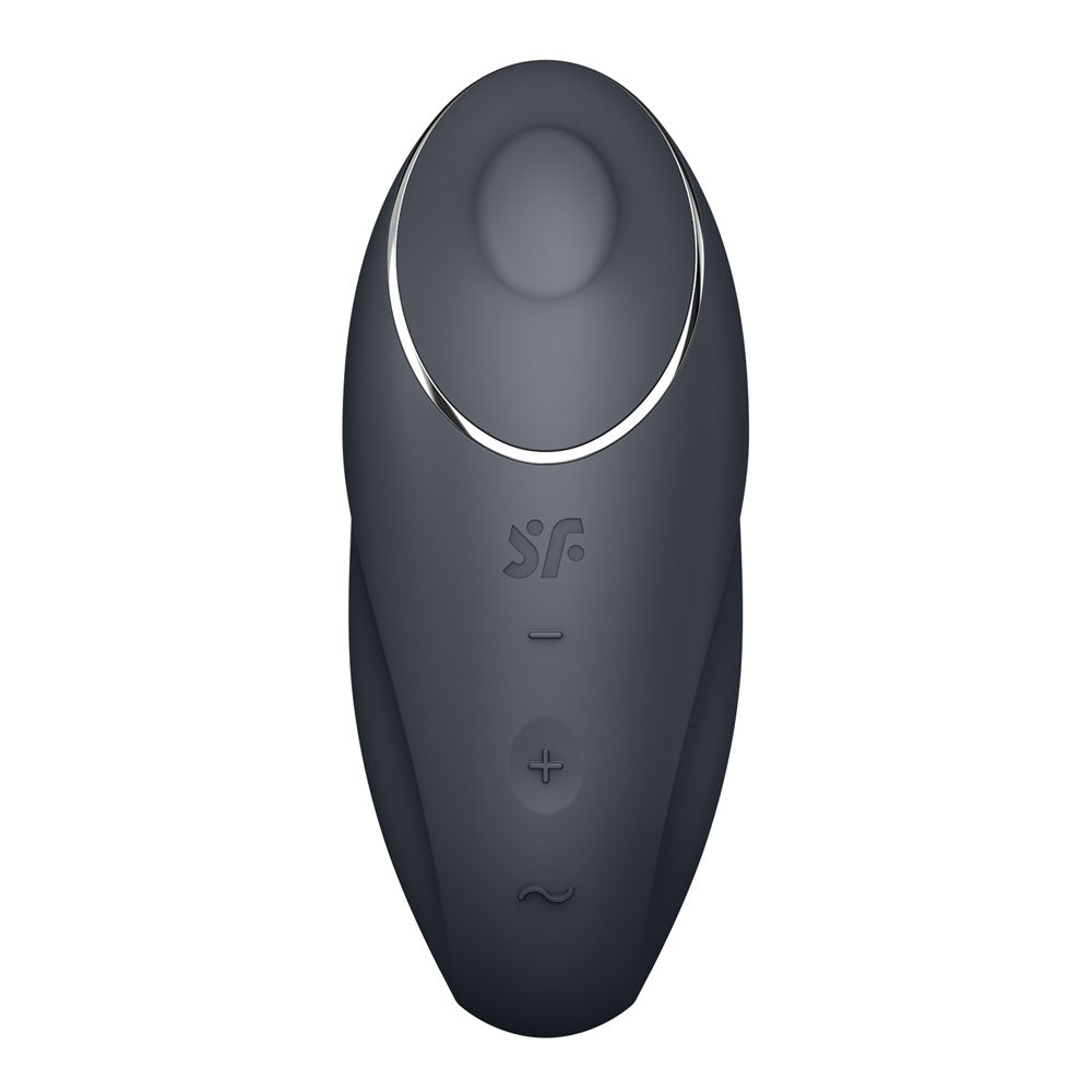 Satisfyer Tap & Climax 1 - Grey - Grey USB Rechargeable Pulsing Stimulator