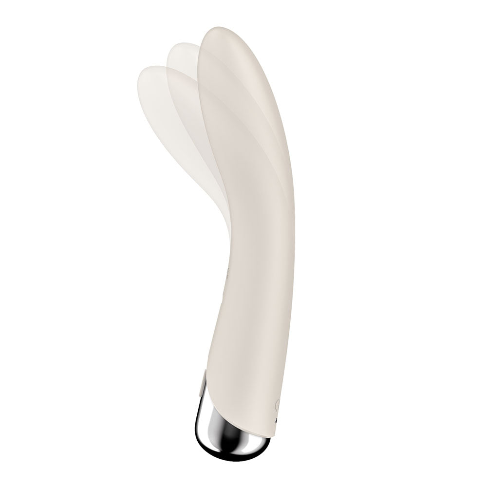 Satisfyer Spinning Vibe 1 - Beige - Beige 17.8 cm USB Rechargeable Rotating Vibrator