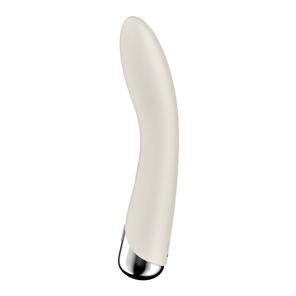 Satisfyer Spinning Vibe 1 - Beige - Beige 17.8 cm USB Rechargeable Rotating Vibrator