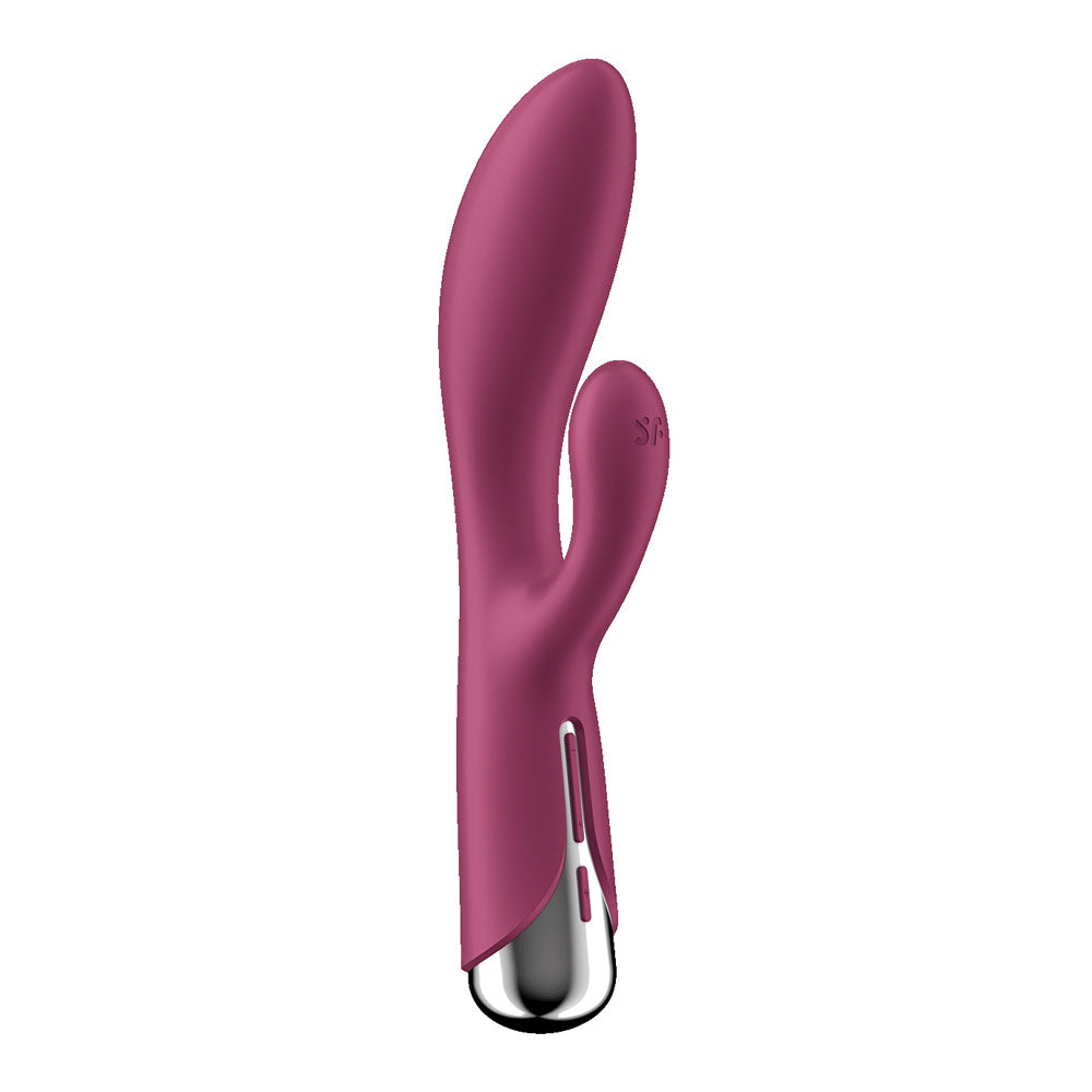 Satisfyer Spinning Rabbit 1 - Red - Red 20 cm USB Rechargeable Rotating Rabbit Vibrator