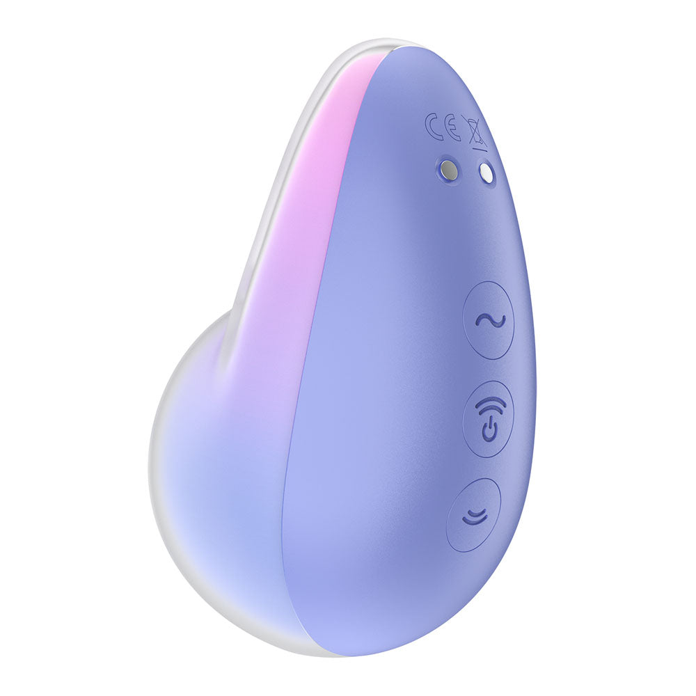 Satisfyer Pixie Dust - Violet/Pink - Violet/Pink USB Rechargeable Vibrating Air Pulse Stimulator