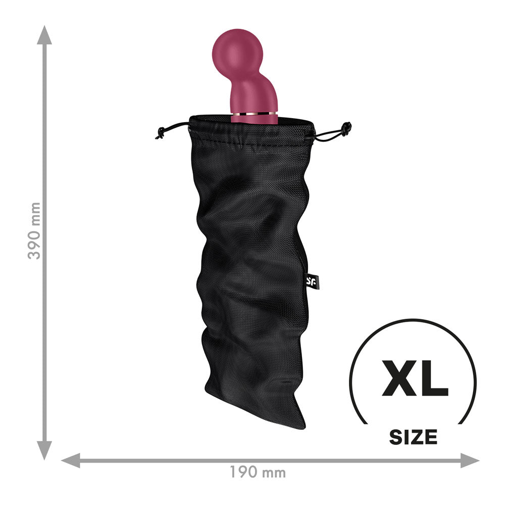 Satisfyer Treasure Bag XLarge - Black - Black XL Toy Storage Bag