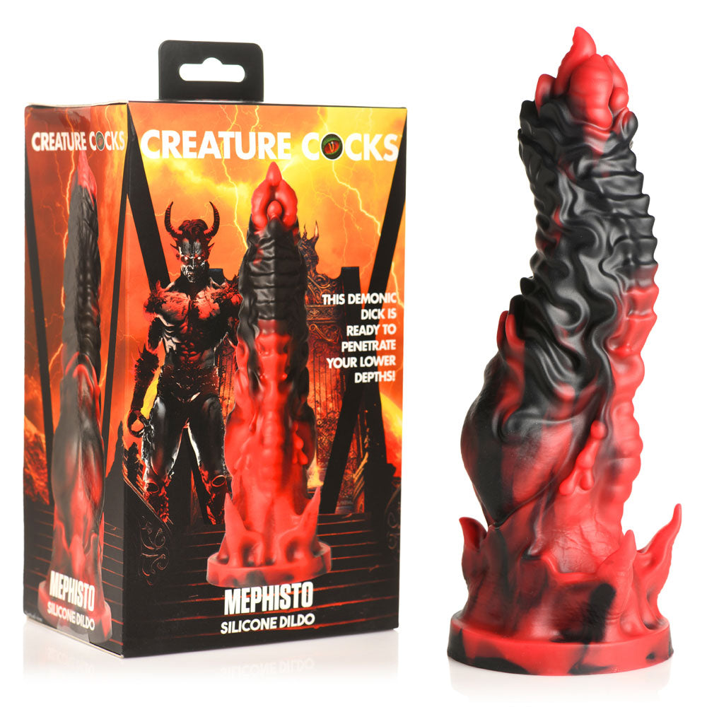 Creature Cocks Mephisto - Red/Black 18.5 cm Fantasy Dildo