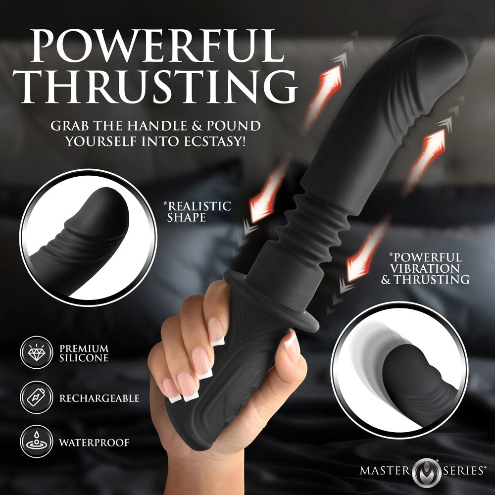 Master Series Power Thrust - Black 26.4 cm USB Rechargeable Thrusting Vibrator