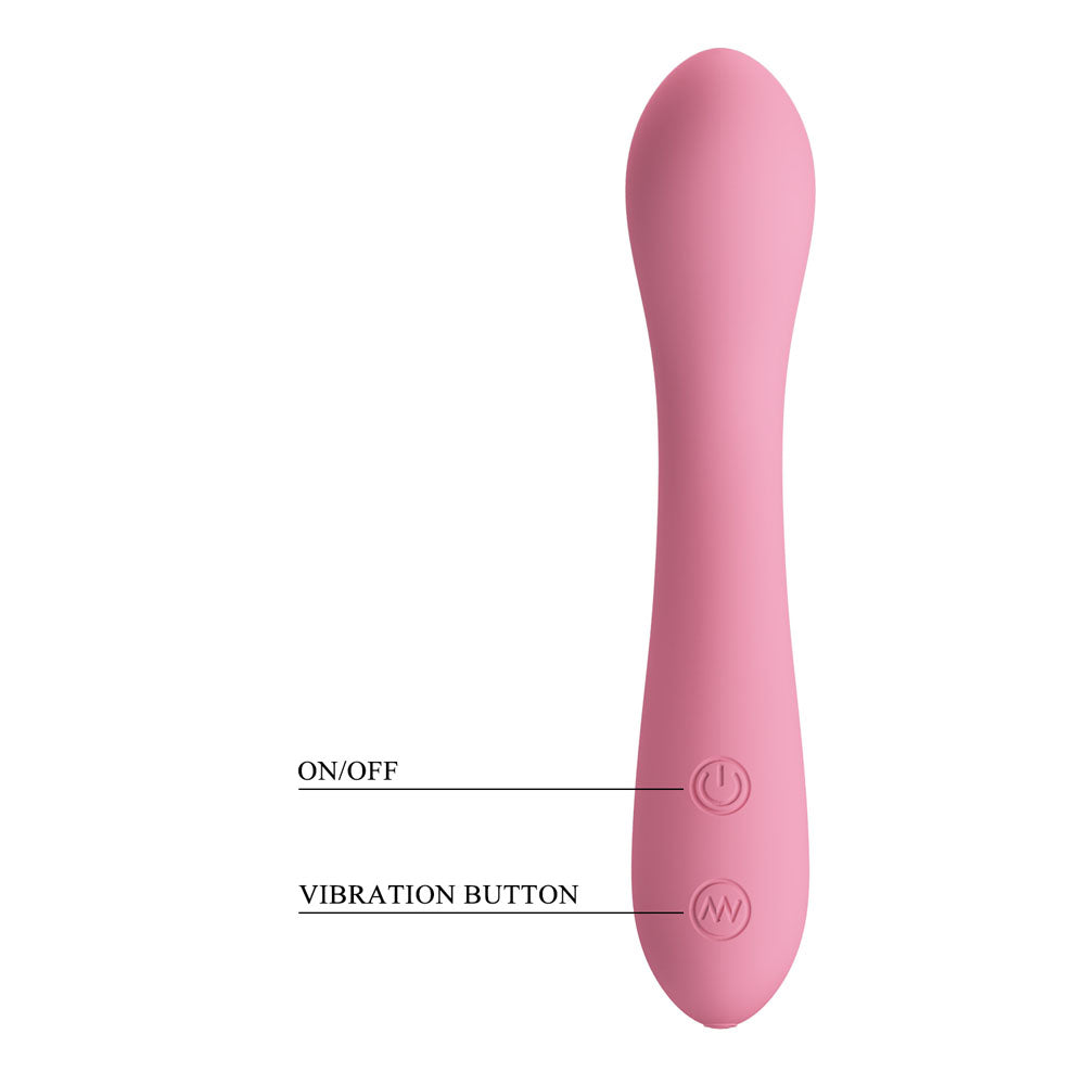 Party Up JOHN Flexible Vibe - Pink - Pink 16 cm USB Rechargeable Vibrator