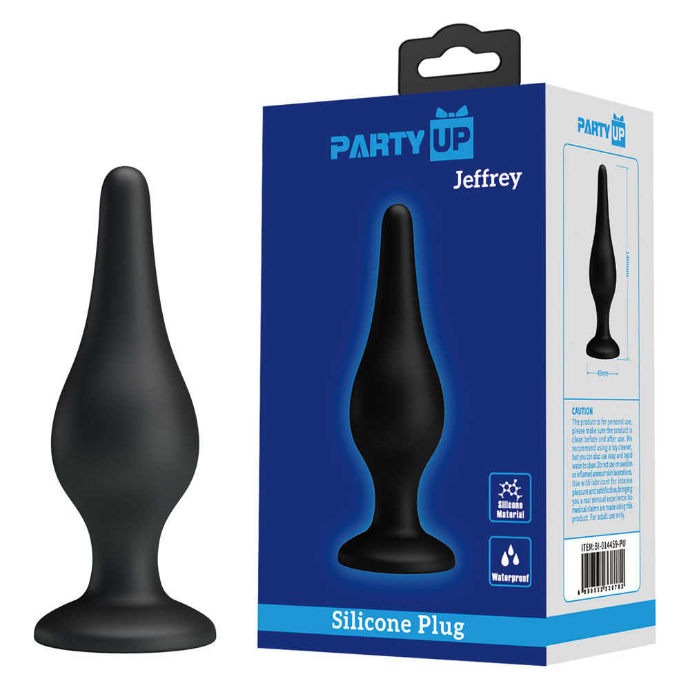 Party Up JEFFREY Butt Plug - Black 14 cm Butt Plug