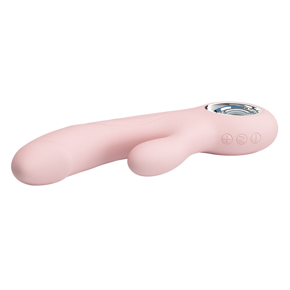 Party Up DAVE Rabbit Vibe - Pink - Pink 19 cm USB Rechargeable Rabbit Vibrator