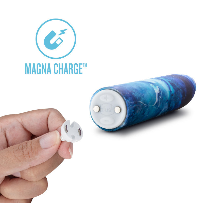 Limited Addiction Mesmerize - Power Vibe - Azure Blue 10.2 cm USB Rechargeable Bullet