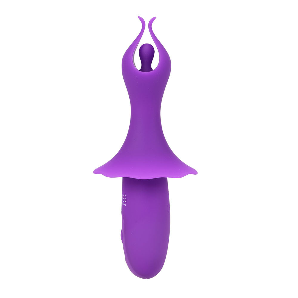 Maia SIENNA - Purple - Purple 15.2 cm USB Rechargeable Fluttering Bullet