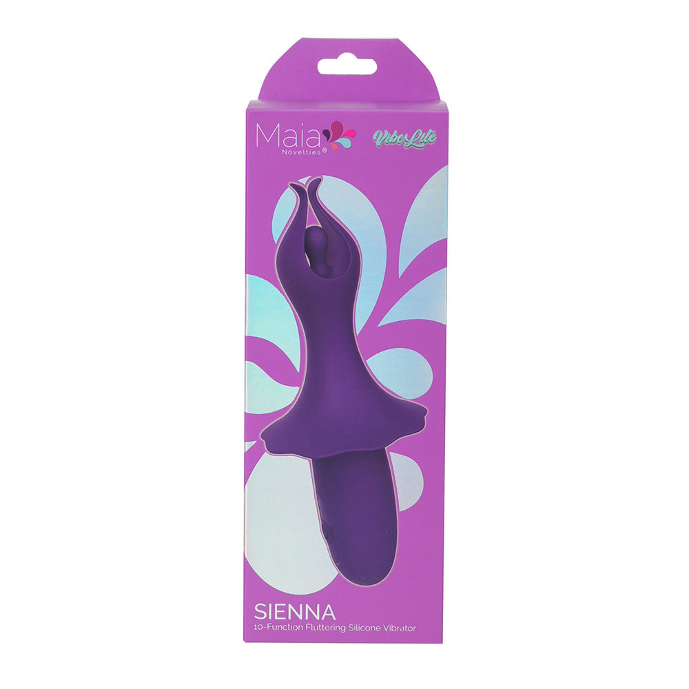 Maia SIENNA - Purple - Purple 15.2 cm USB Rechargeable Fluttering Bullet