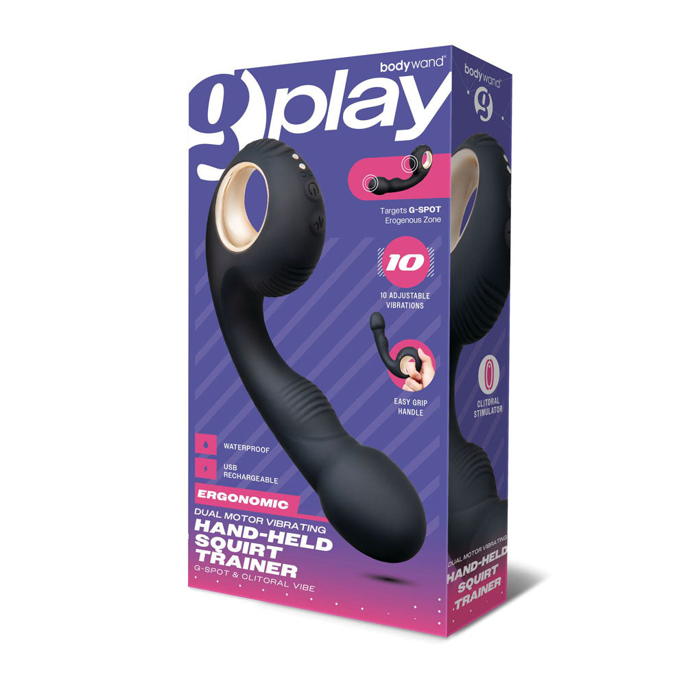 Bodywand G-Play Vibrating Squirt Trainer - Black 17 cm USB Rechargeable Vibrator