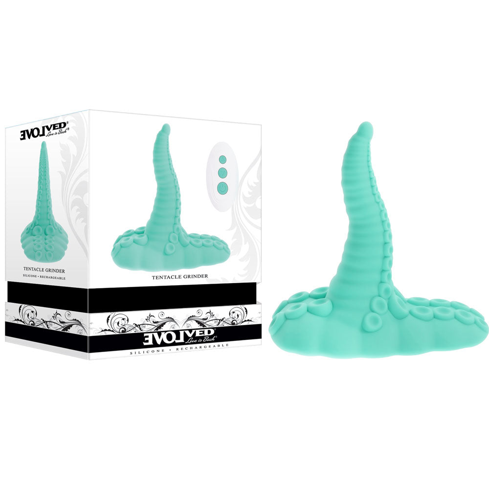 Evolved TENTACLE GRINDER - Green USB Rechargeable Fantasy Grinder Pad with Wireless Remote