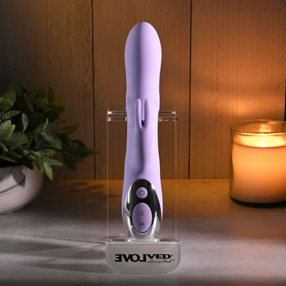 Evolved SPINDERELLA - Purple USB Rechargeable Rabbit Vibrator