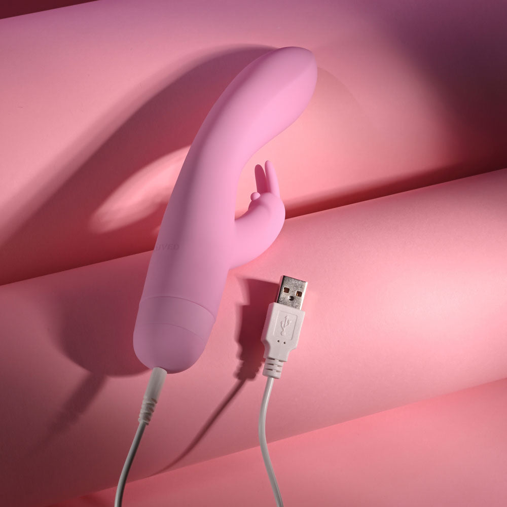 Evolved CUSHY BUNNY - Pink 19.1 cm USB Rechargeable Rabbit Vibrator