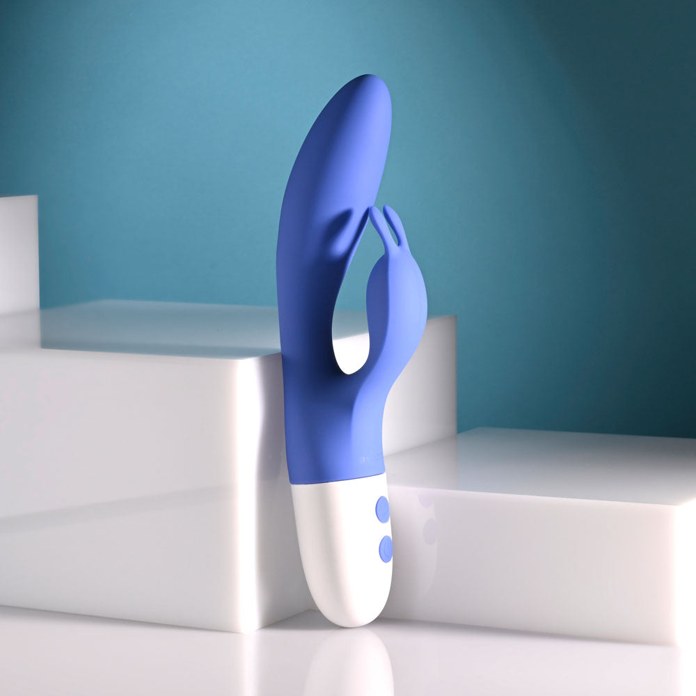Evolved FUNNY BUNNY - Blue 20 cm USB Rechargeable Rabbit Vibrator