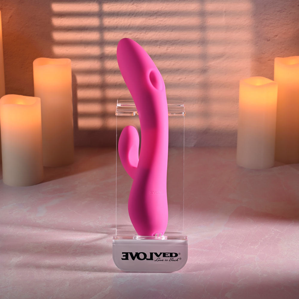 Evolved G-TAPPER - Pink USB Rechargeable Rabbit Vibrator