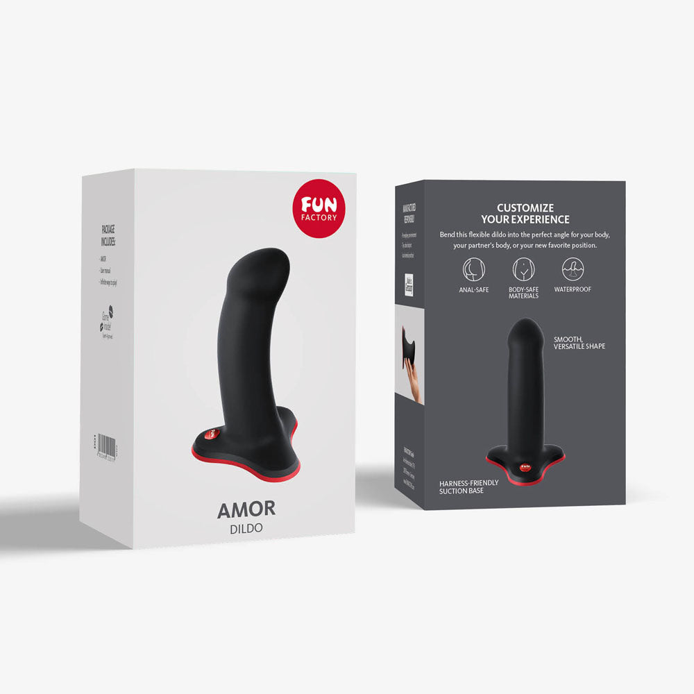 Fun Factory AMOR black - Black 14.6 cm Dildo