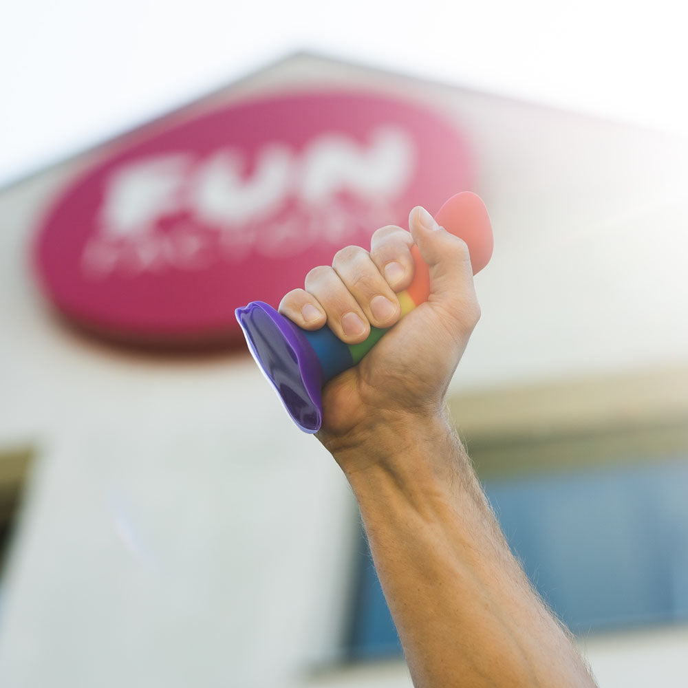 Fun Factory AMOR rainbow - Rainbow 14.6 cm Dildo