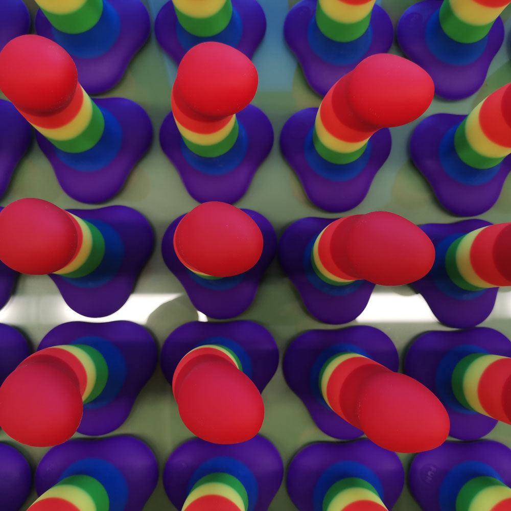 Fun Factory AMOR rainbow - Rainbow 14.6 cm Dildo