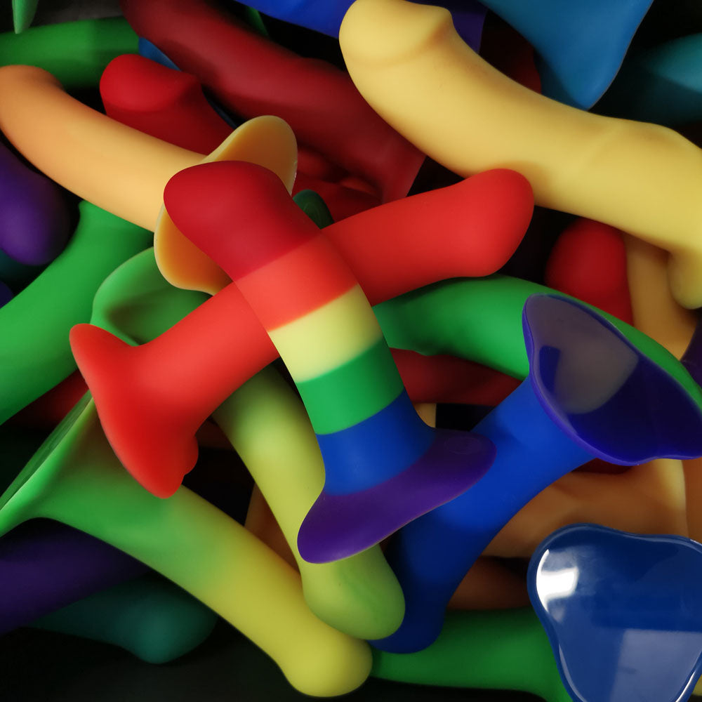 Fun Factory AMOR rainbow - Rainbow 14.6 cm Dildo