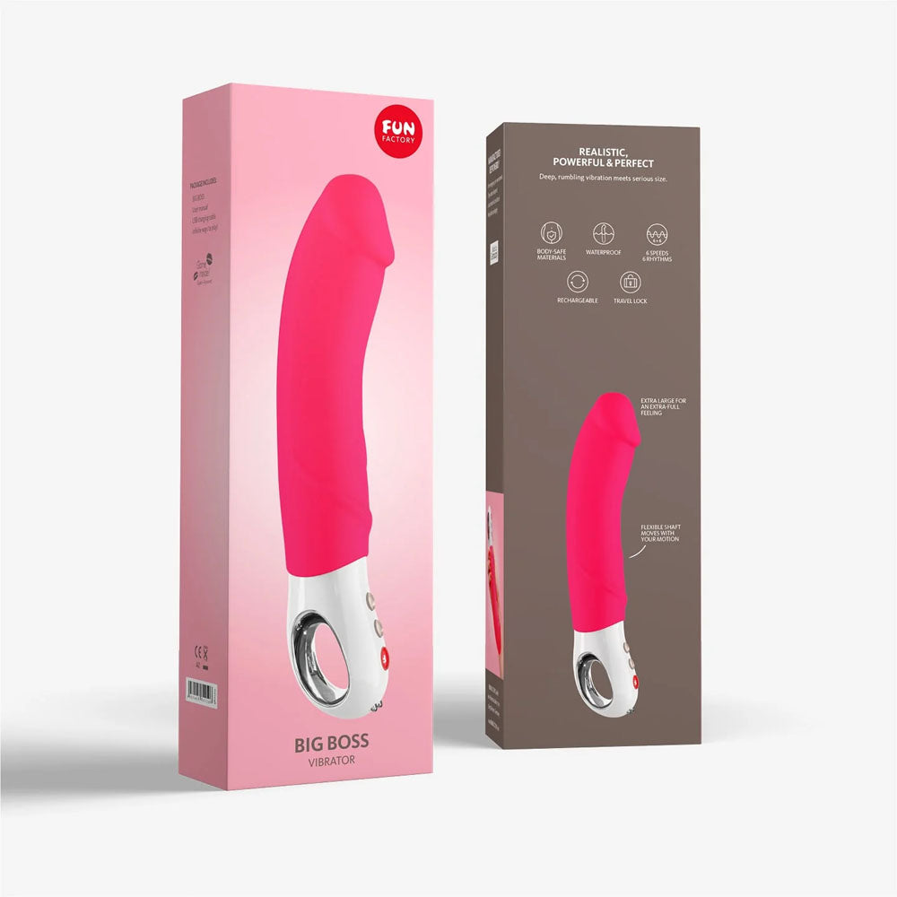 Fun Factory BIG BOSS pink - Pink 23.5 cm USB Rechargeable Vibrator