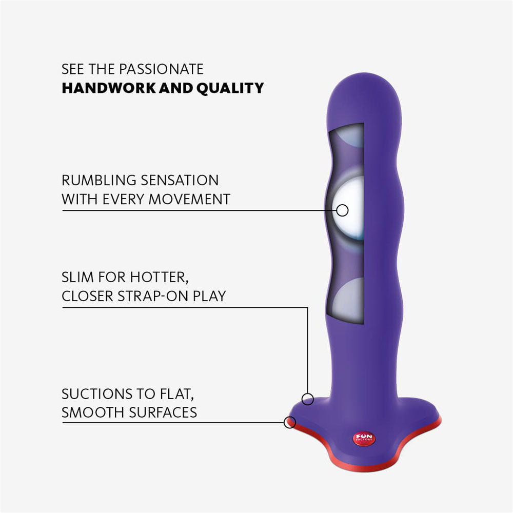 Fun Factory BOUNCER flashy purple - Flashy Purple 18.5 cm Dildo