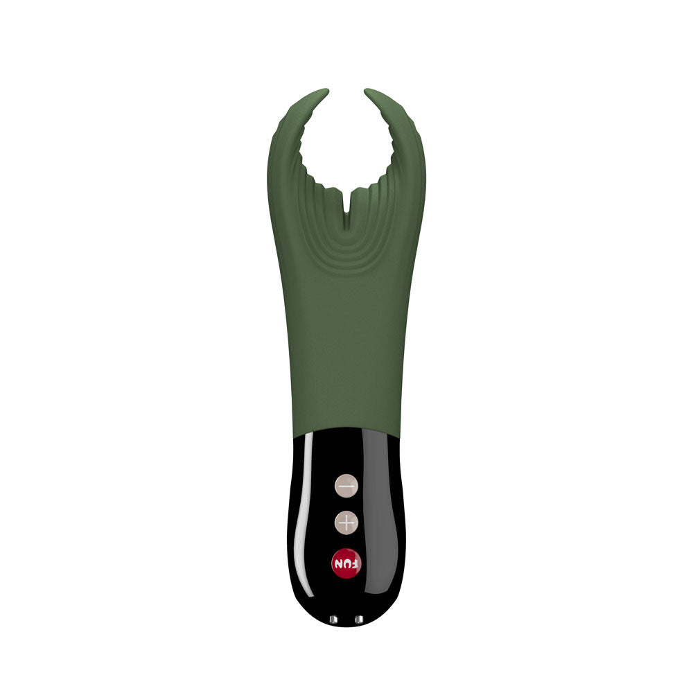 Fun Factory MANTA moss green-black - Moss Green 18 cm USB Rechargeable Mens & Couples Vibrator