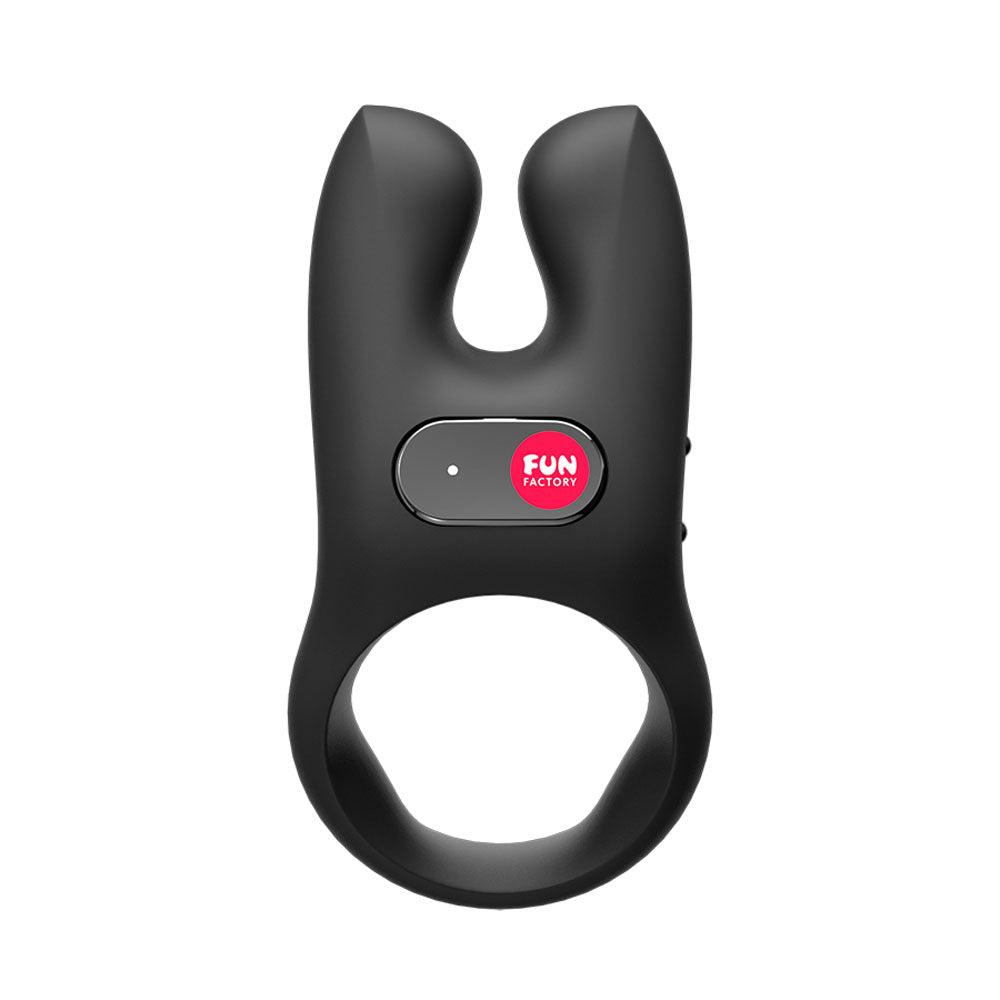 Fun Factory NOS black - Black USB Rechargeable Vibrating Cock Ring
