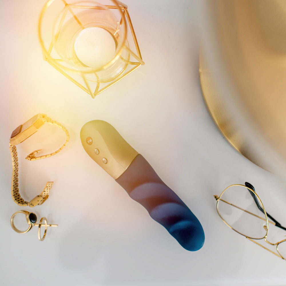 Fun Factory STRONIC PETITE deep sea blue - Deep Sea Blue 17 cm USB Rechargeable Thrusting Vibrator