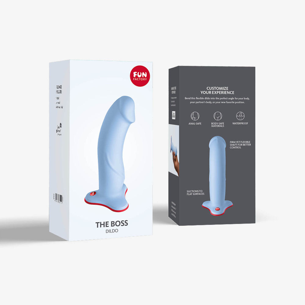 Fun Factory THE BOSS STUB dove blue - Dove Blue 17.9 cm Dildo