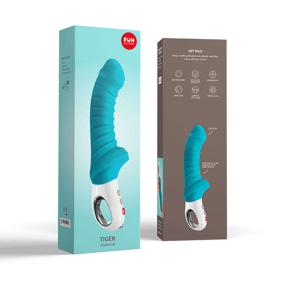 Fun Factory TIGER petrol - Petrol Blue 22.3 USB Rechargeable Vibrator