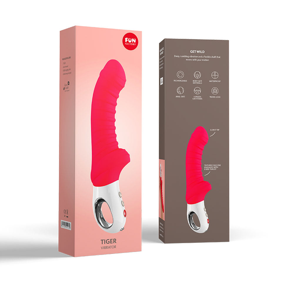 Fun Factory TIGER india red - Red 22.3 USB Rechargeable Vibrator