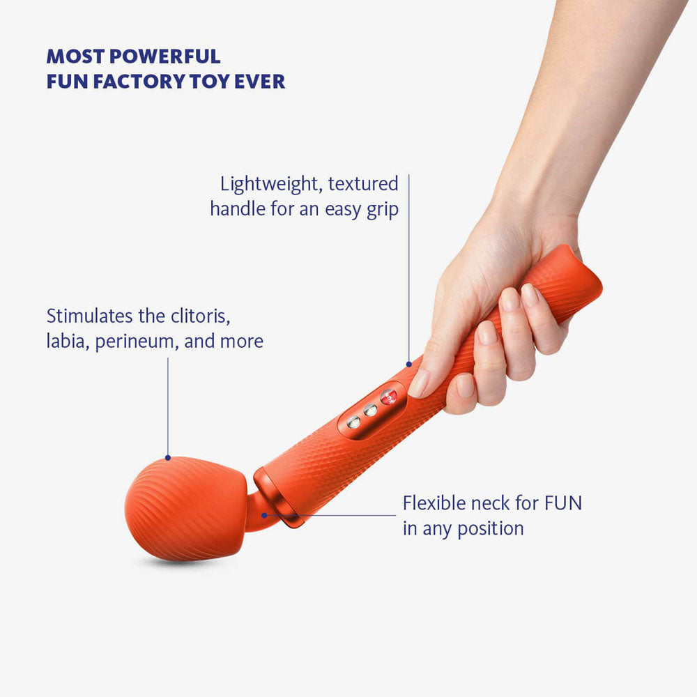 Fun Factory VIM sunrise orange - Sunset Orange 31.3 cm USB Rechargeable Massager Wand