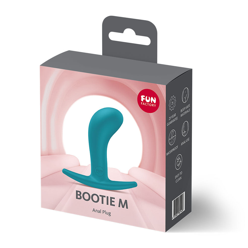 Fun Factory BOOTIE M Aquamarine - Aquamarine 9.4 cm Medium Butt Plug