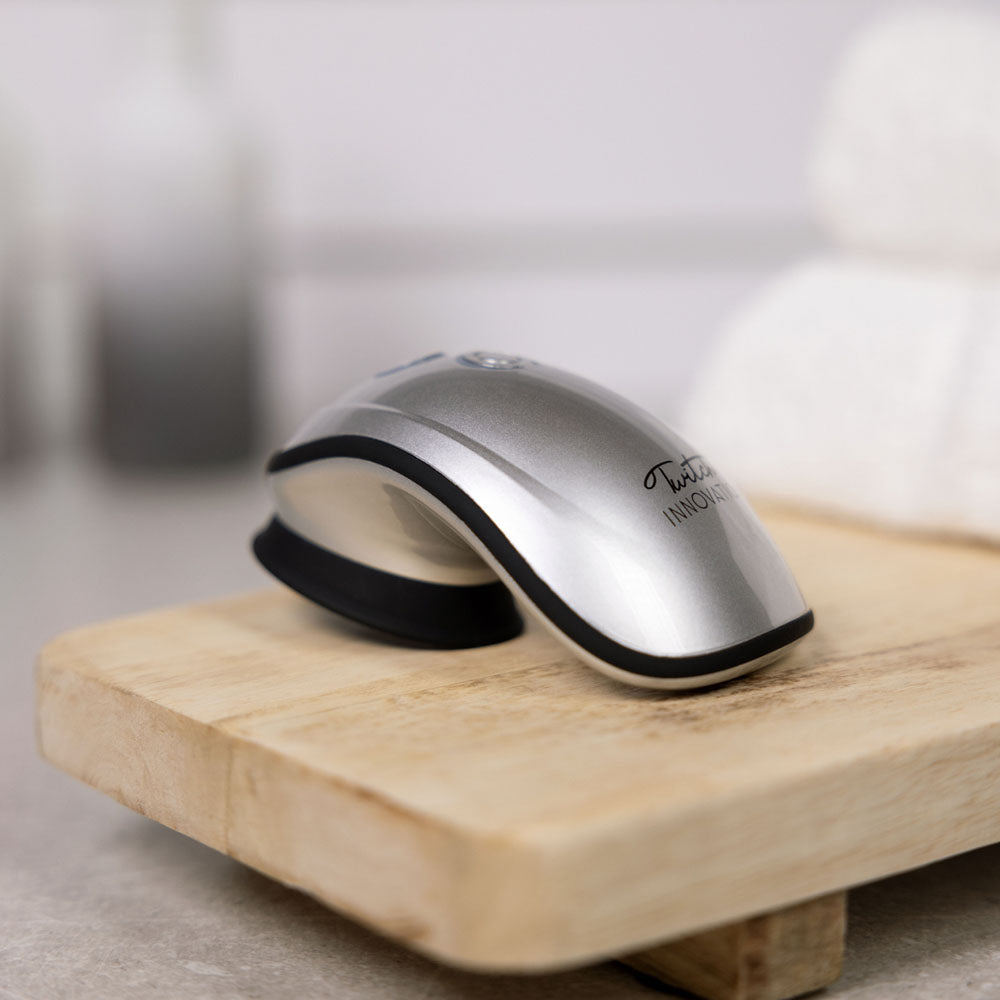 Twitch 1 - Silver - Silver USB Rechargeable Suction Vibrator