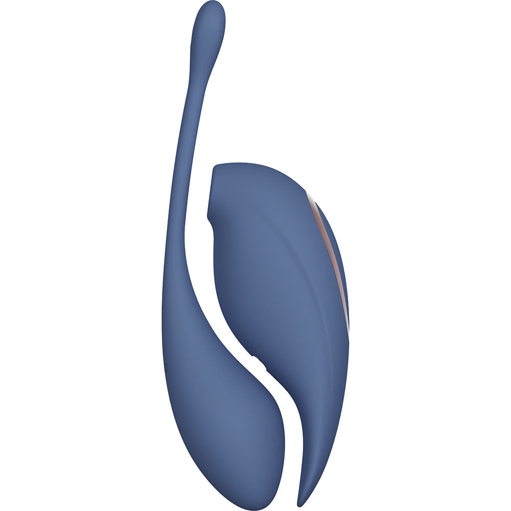 Twitch 2 - Blue - Blue US Rechargeable Suction Vibrator with Remote Vibrating Egg