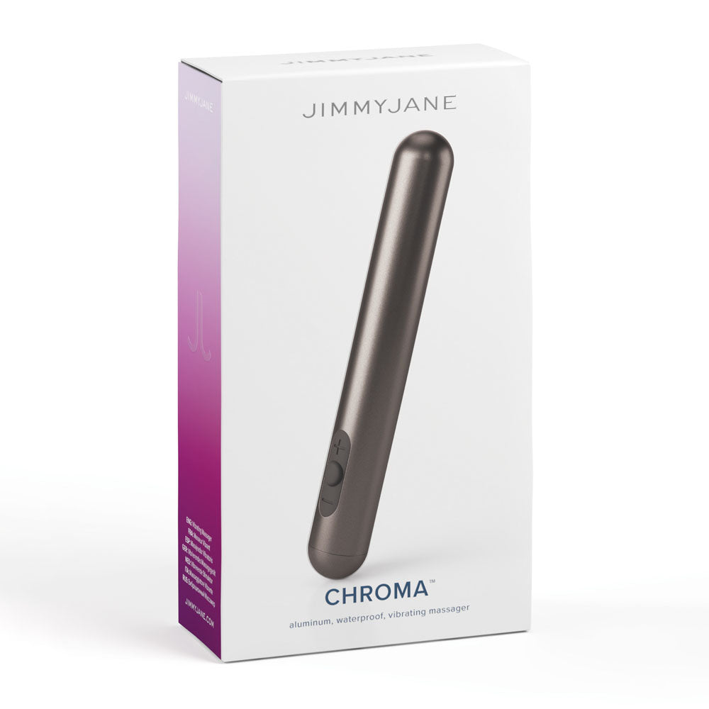 JimmyJane Chroma - Space Grey - Grey 14 cm USB Rechargeable Bullet