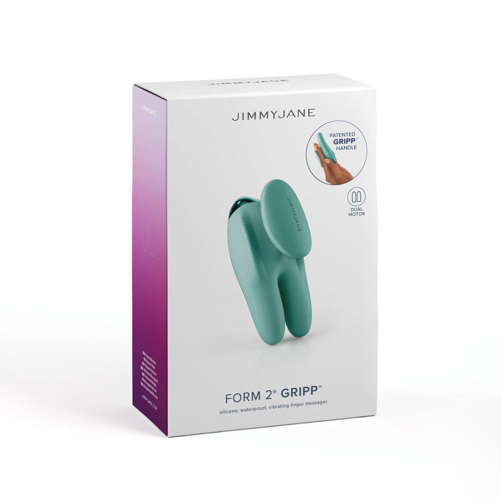 JimmyJane Form 2 Gripp - Teal 9.7 cm USB Rechargeable Handheld Stimulator