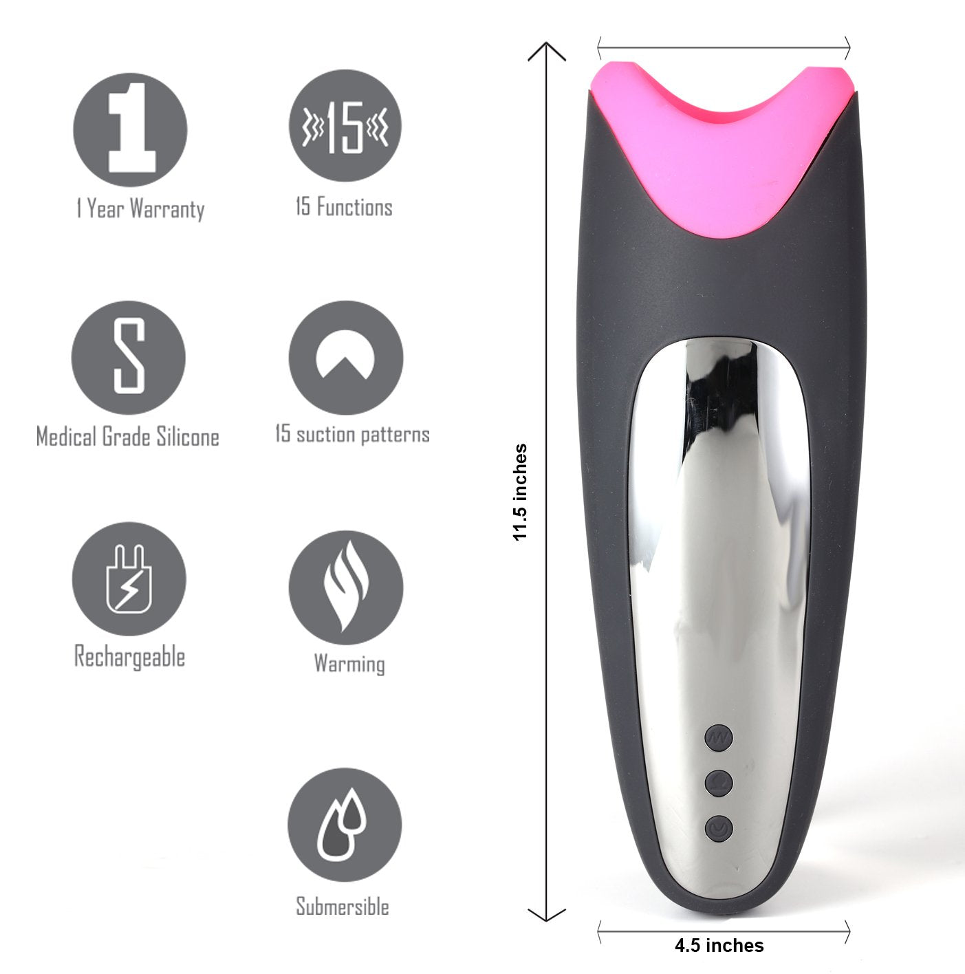 Maia Piper - USB Rechargeable Heating & Vibrating Masturbator