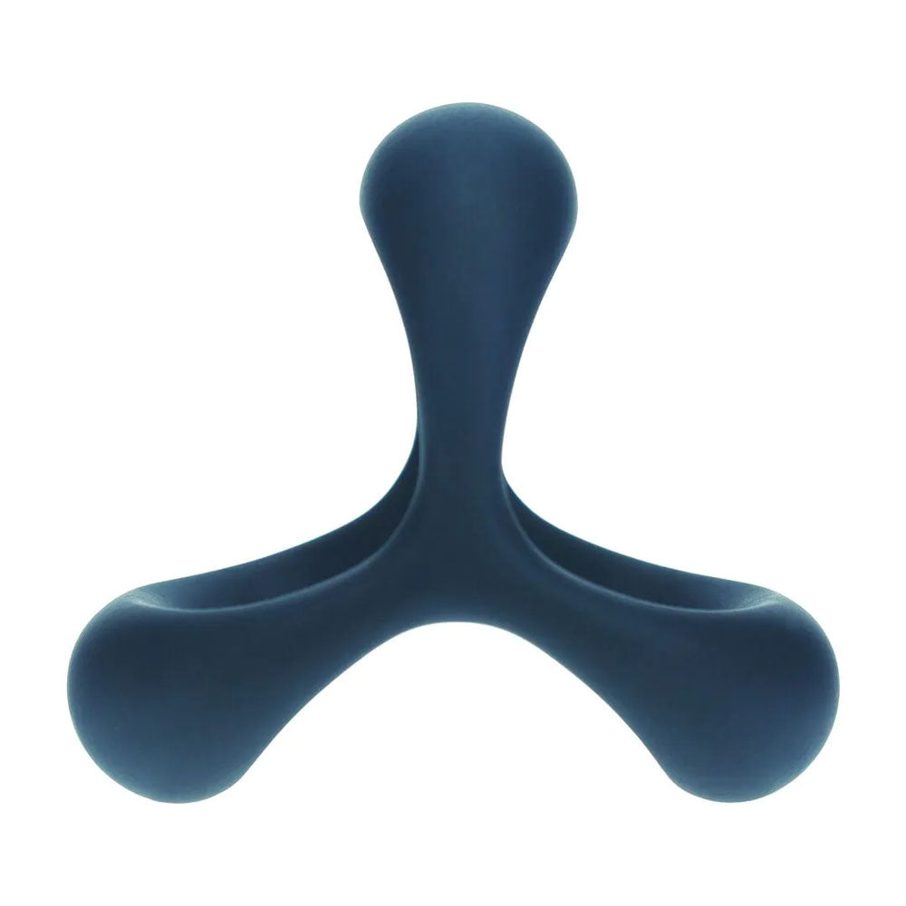 LEVELZ Tri O Ergo Silicone Cock Ring - Black - Black Cock & Balls Rings