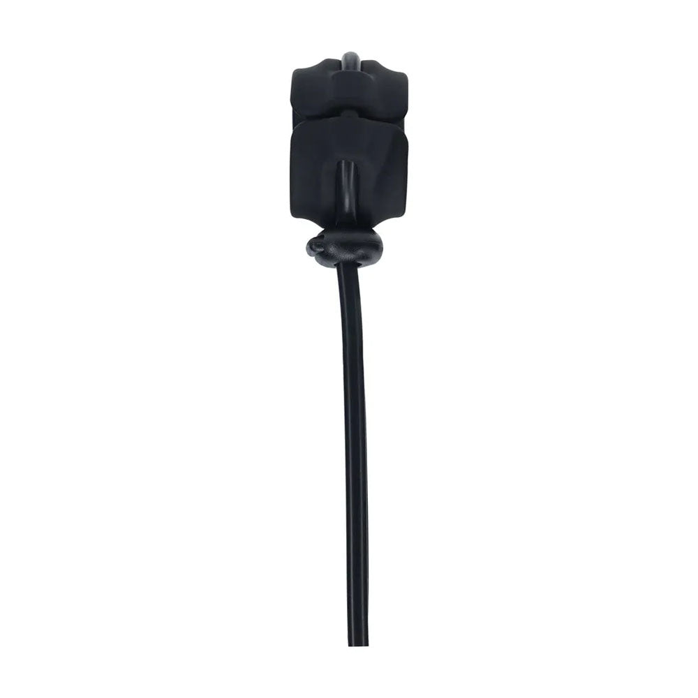LEVELZ Wide Detachable Lasso Cock Ring - Black - Black Adjustable Cock Ring
