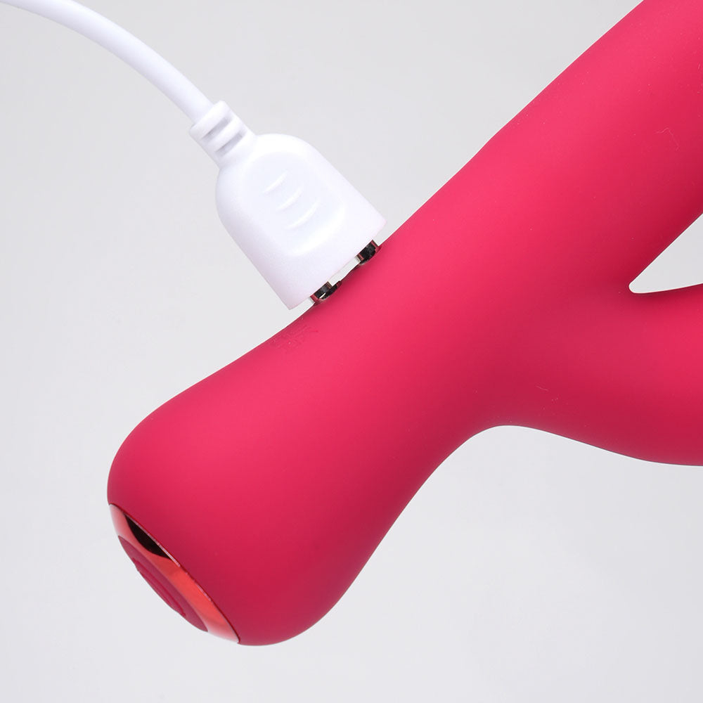 Maia ZARA - Red - Red 17.1 cm USB Rechargeable Rabbit Vibrator