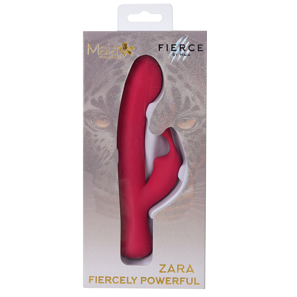 Maia ZARA - Red - Red 17.1 cm USB Rechargeable Rabbit Vibrator