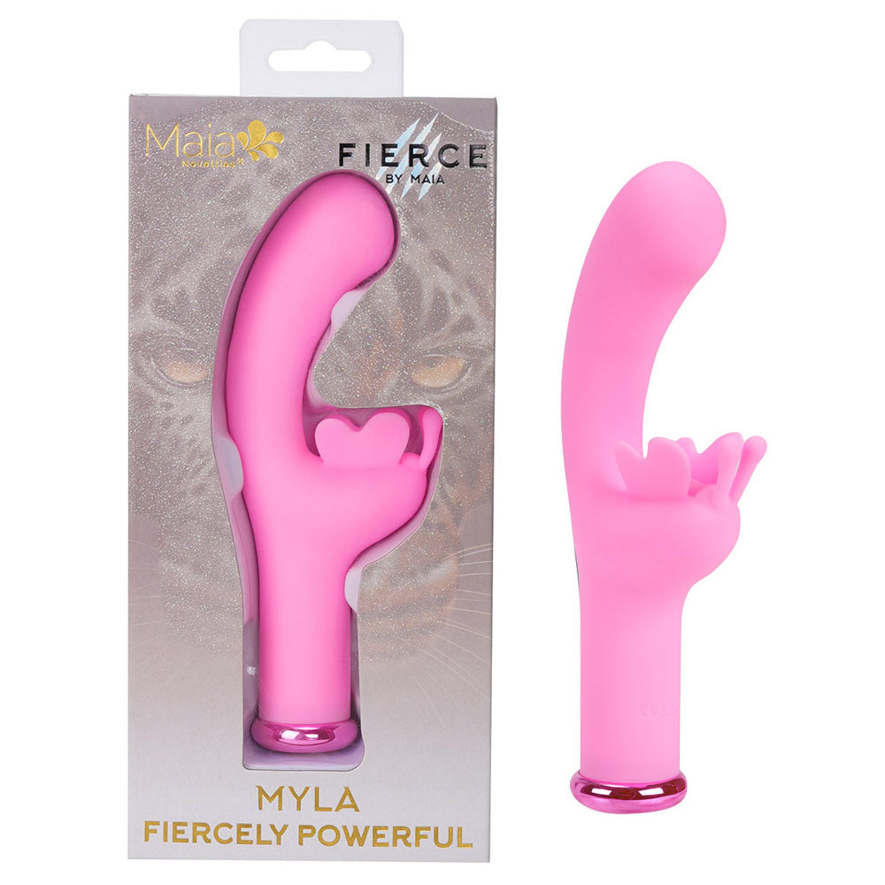 Maia MYLA - Pink - Pink 15.9 cm USB Rechargeable Butterfly Vibrator