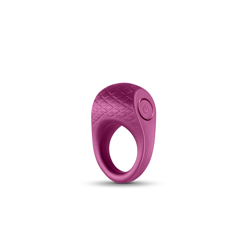 Seduction - Levi - Metallic Burgundy - Metallic Burgundy USB Rechargeable Vibrating Cock Ring
