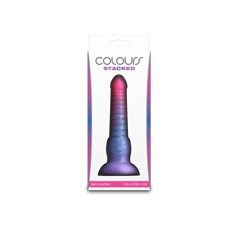 Colours Stacked - 6'' Dildo - Pink/Blue - Pink/Blue 16 cm Fantasy Dildo