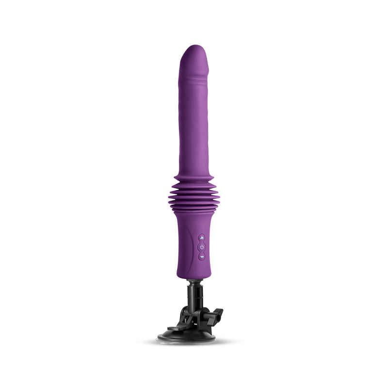 INYA Super Stroker - Purple - Purple 36.8 cm USB Rechargeable Thrusting Vibrator with Remote Control & Stand